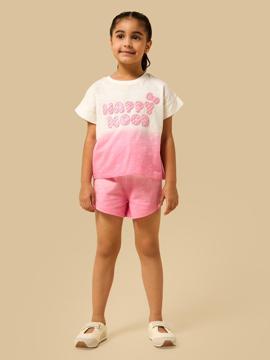 Ombre Comfort Fit Cotton Shorts