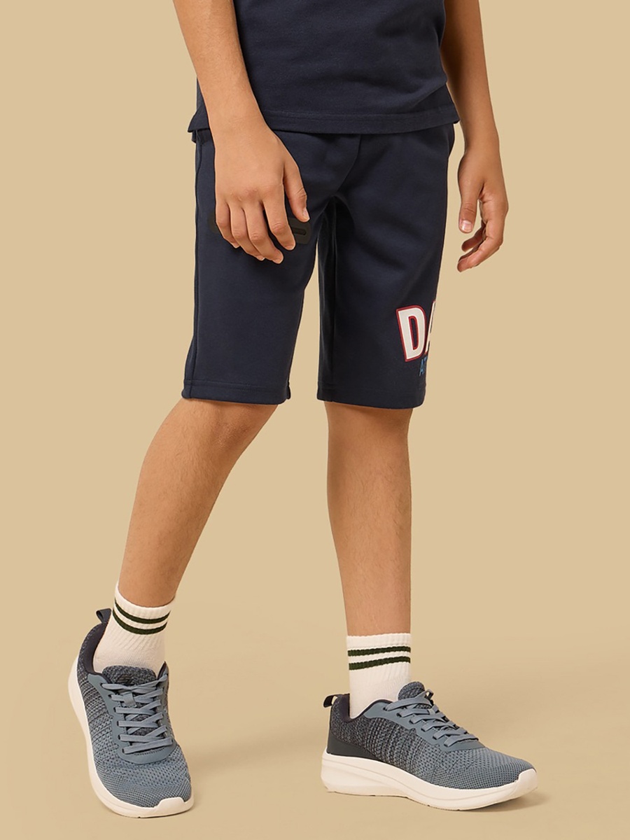 Dallas Print Heat Seal Zip Pocket Shorts