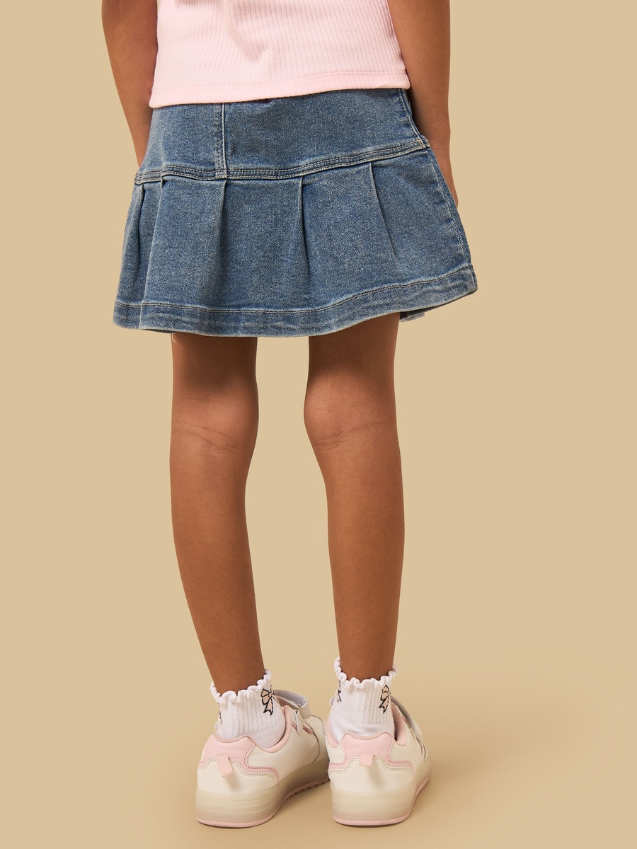 Minnie Mouse Embellished Cotton Denim Skirt