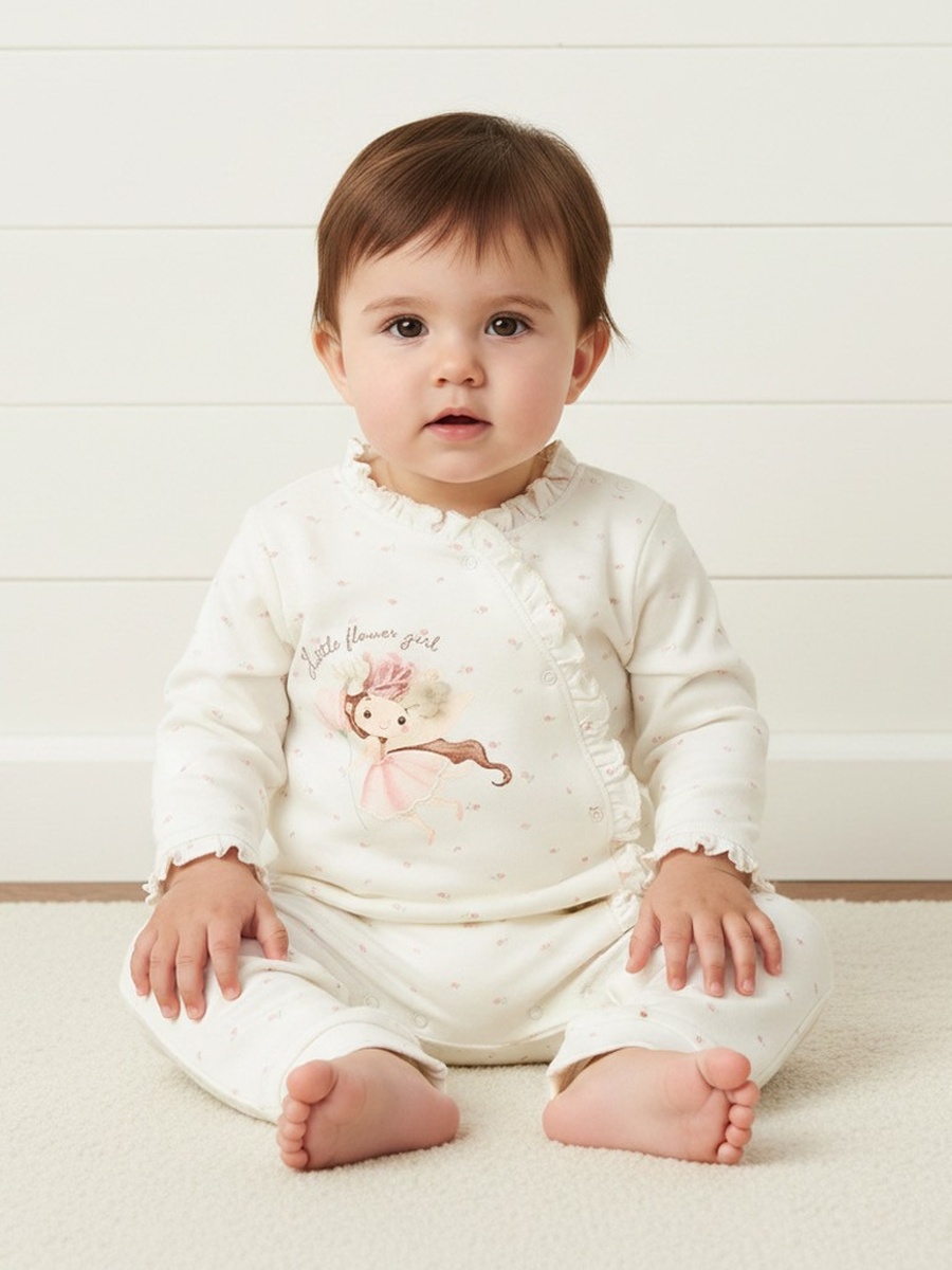 Fairy Applique Cotton Sleepsuit