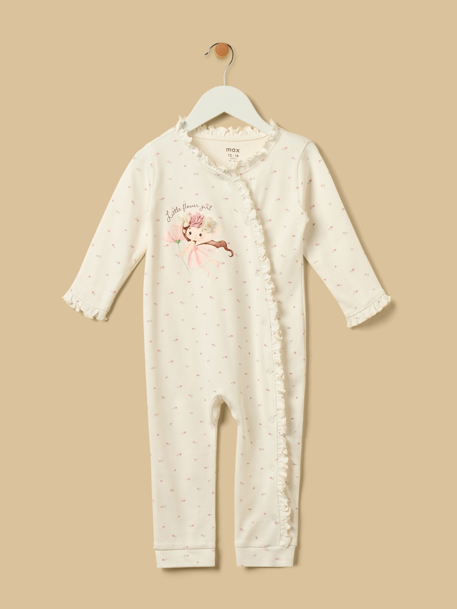 Fairy Applique Cotton Sleepsuit