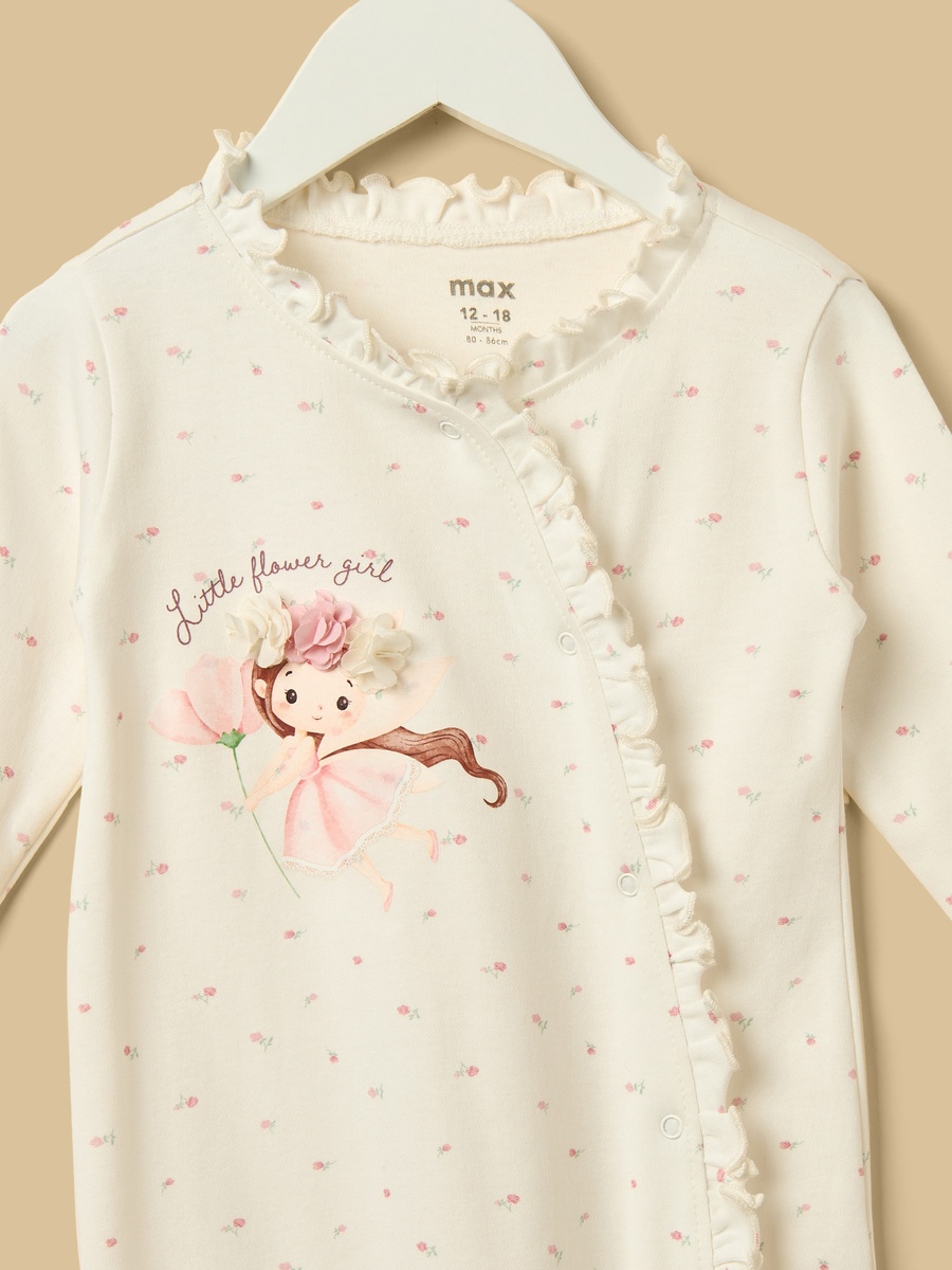 Fairy Applique Cotton Sleepsuit