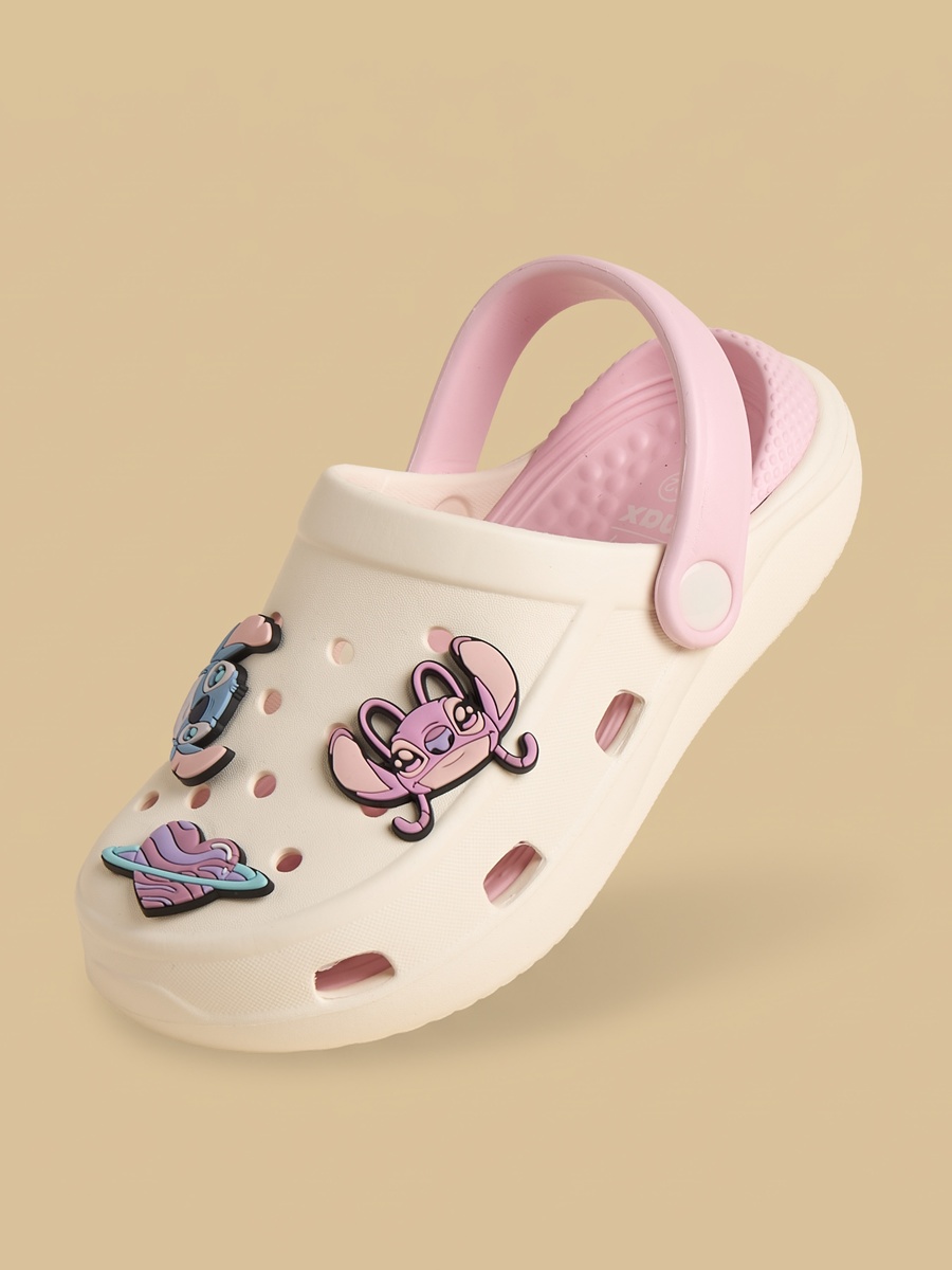 Stitch and Angel Jibbitz Embellished Clogs