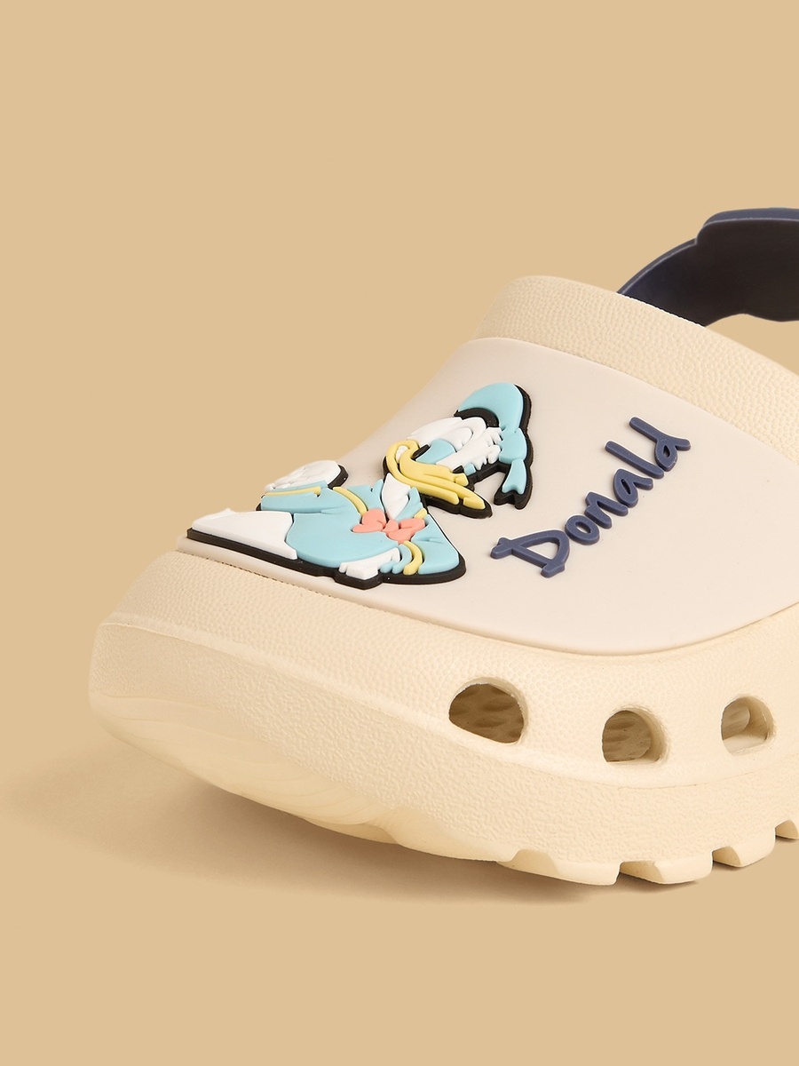 Mickey Mouse and Donald Duck Applique Clogs with Backstrap