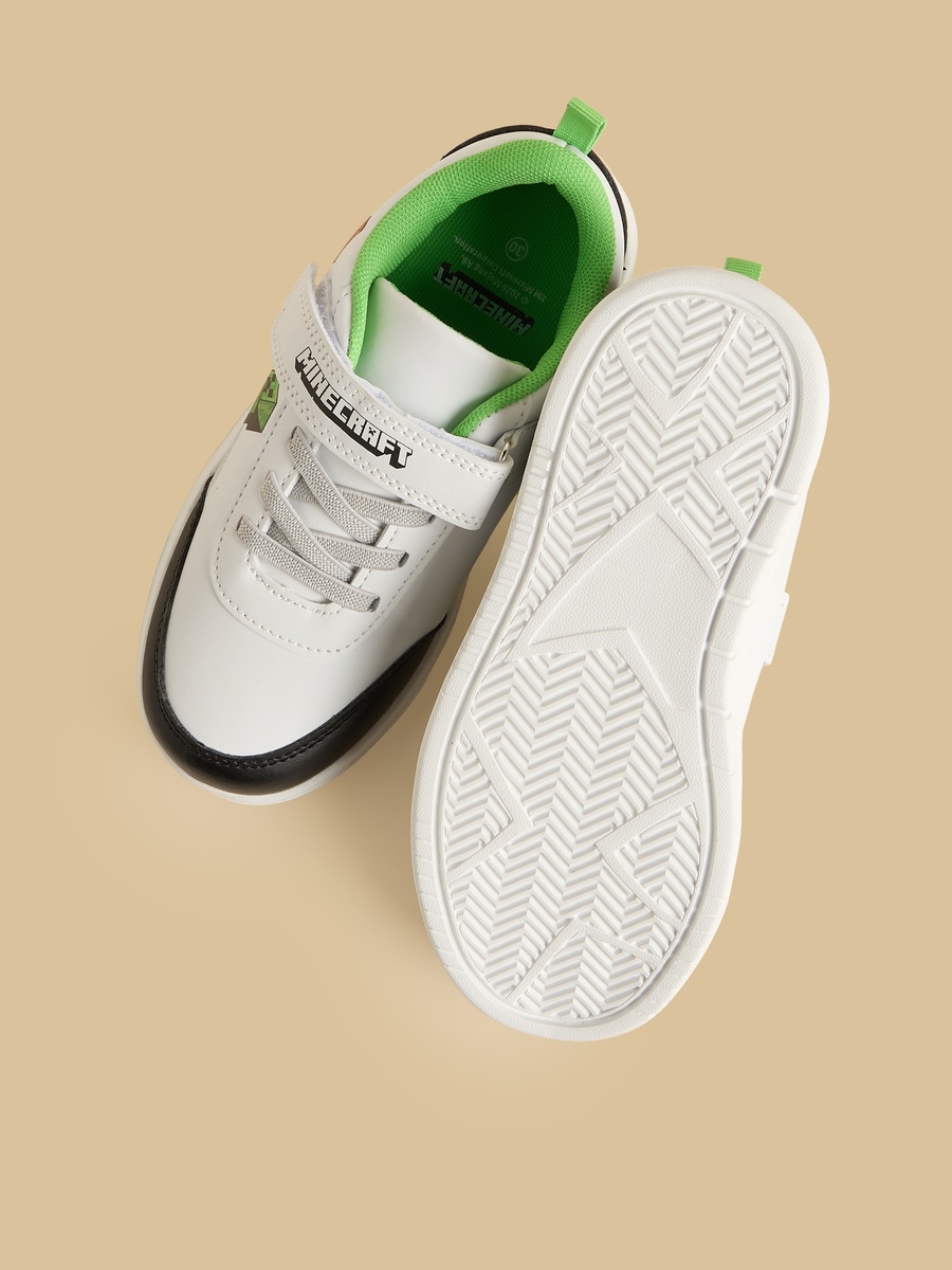 Minecraft Print Sports Shoes with Hook and Loop Closure