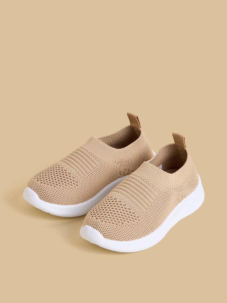 Flyknit Textured Slip-On Sports Shoes