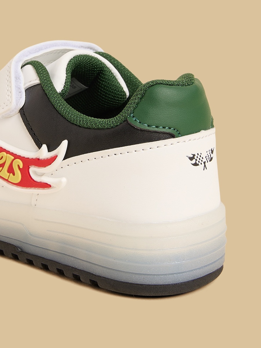 Hot Wheels Accent Light-Up Sports Shoes with Hook and Loop Closure