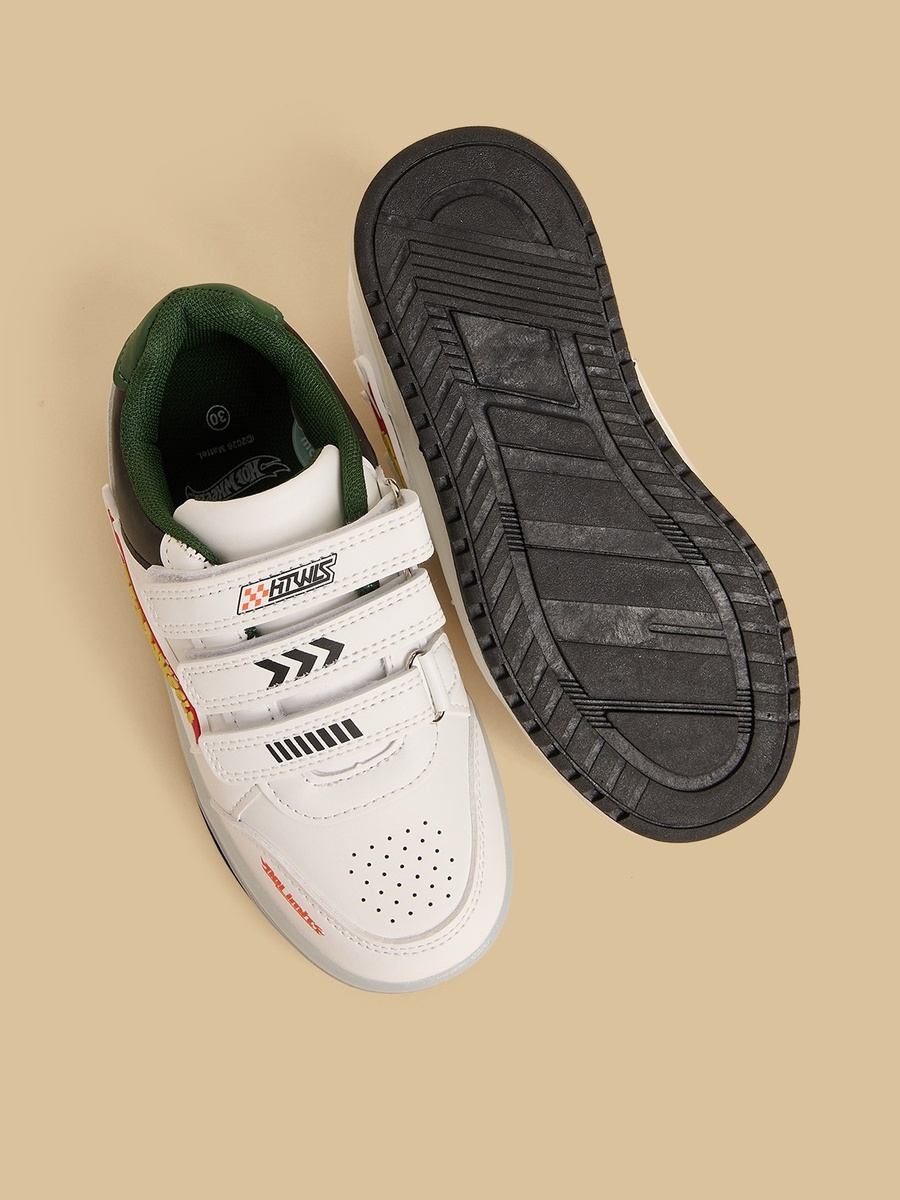 Hot Wheels Accent Light-Up Sports Shoes with Hook and Loop Closure
