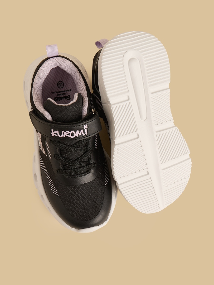 Kuromi Print Sports Shoes with Hook and Loop Closure