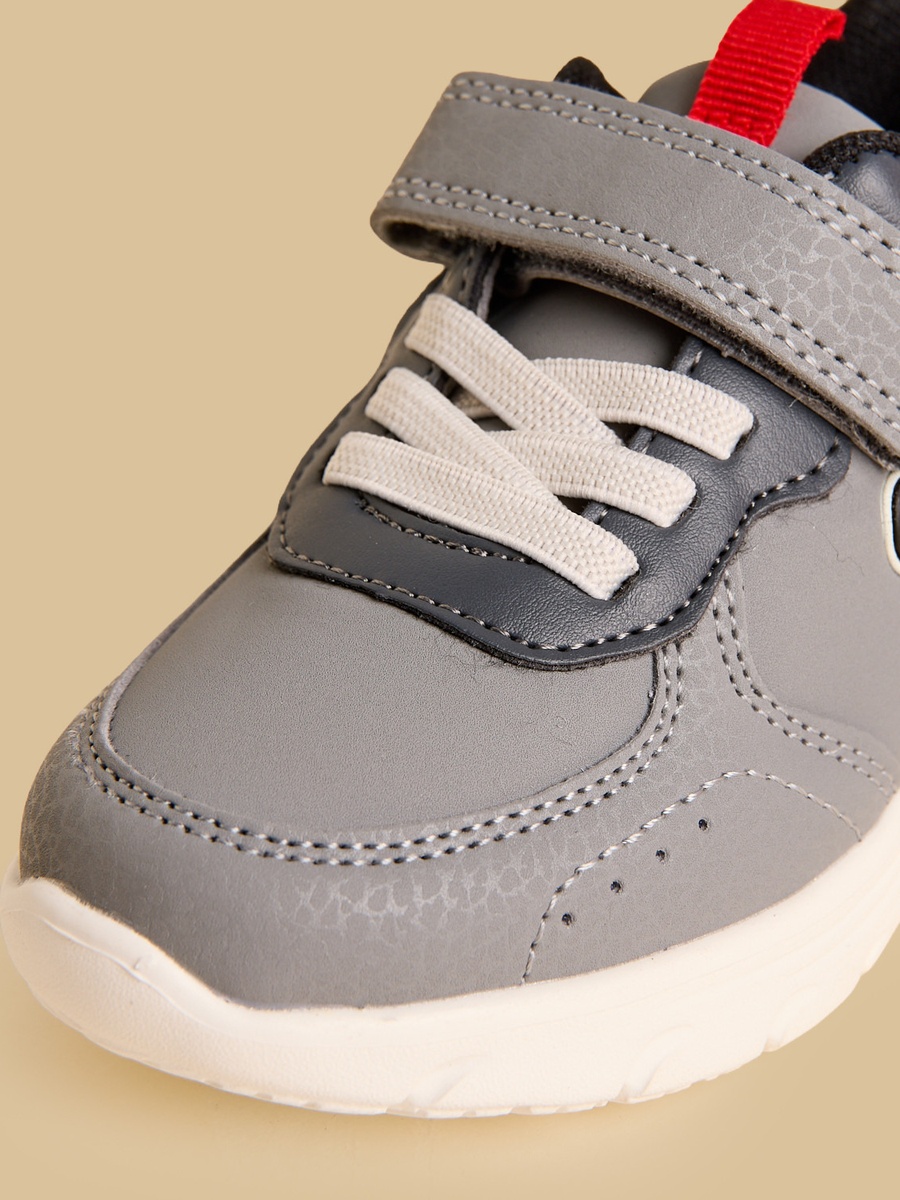 Mickey Mouse Accent Sports Shoes with Hook and Loop Closure