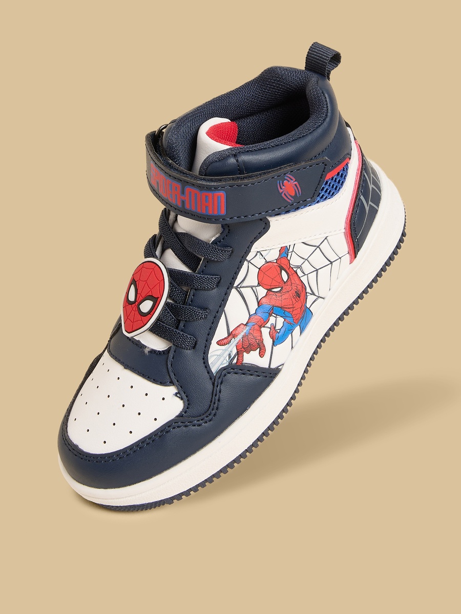 Spider-Man Applique Sneakers with Hook and Loop Closure