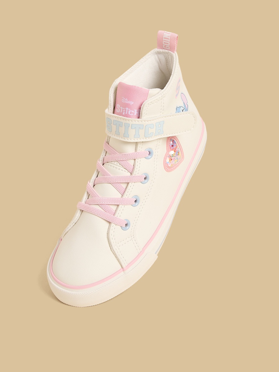 Stitch Print High Top Sneakers