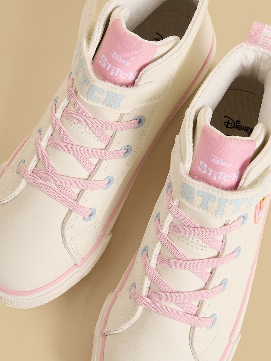 Stitch Print High Top Sneakers