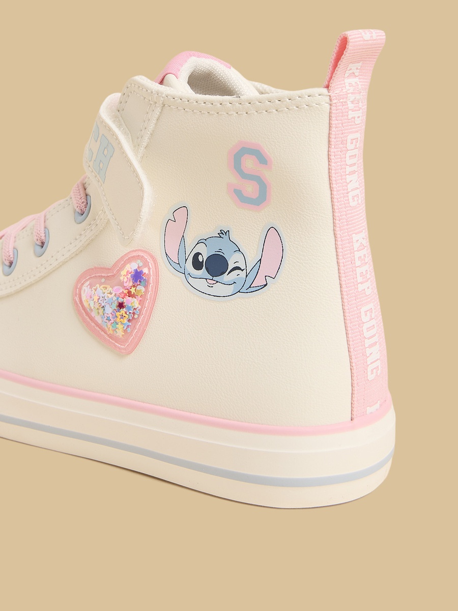 Stitch Print High Top Sneakers