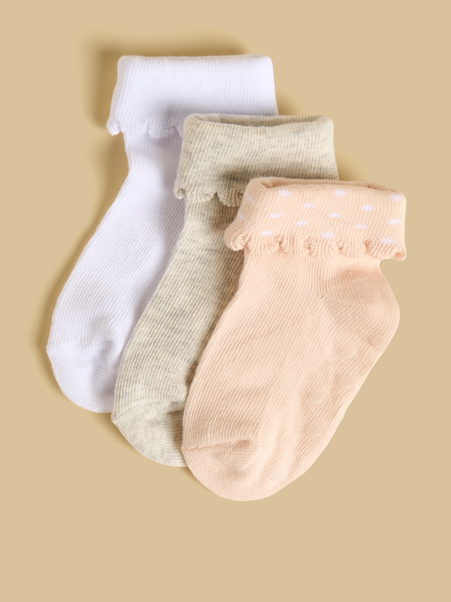 Pack of 3 - Anti-Skid Ankle Length Socks