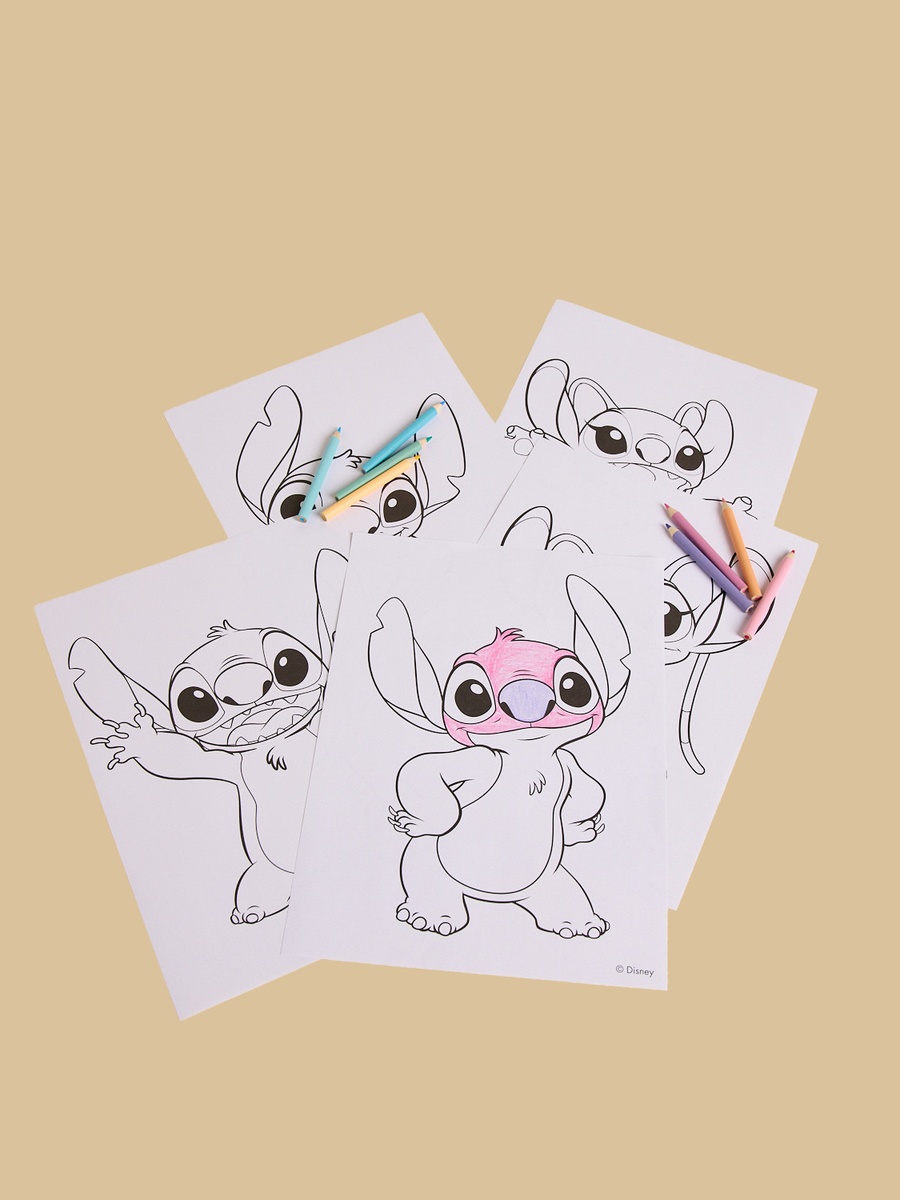 Stitch Colouring Magnet Set