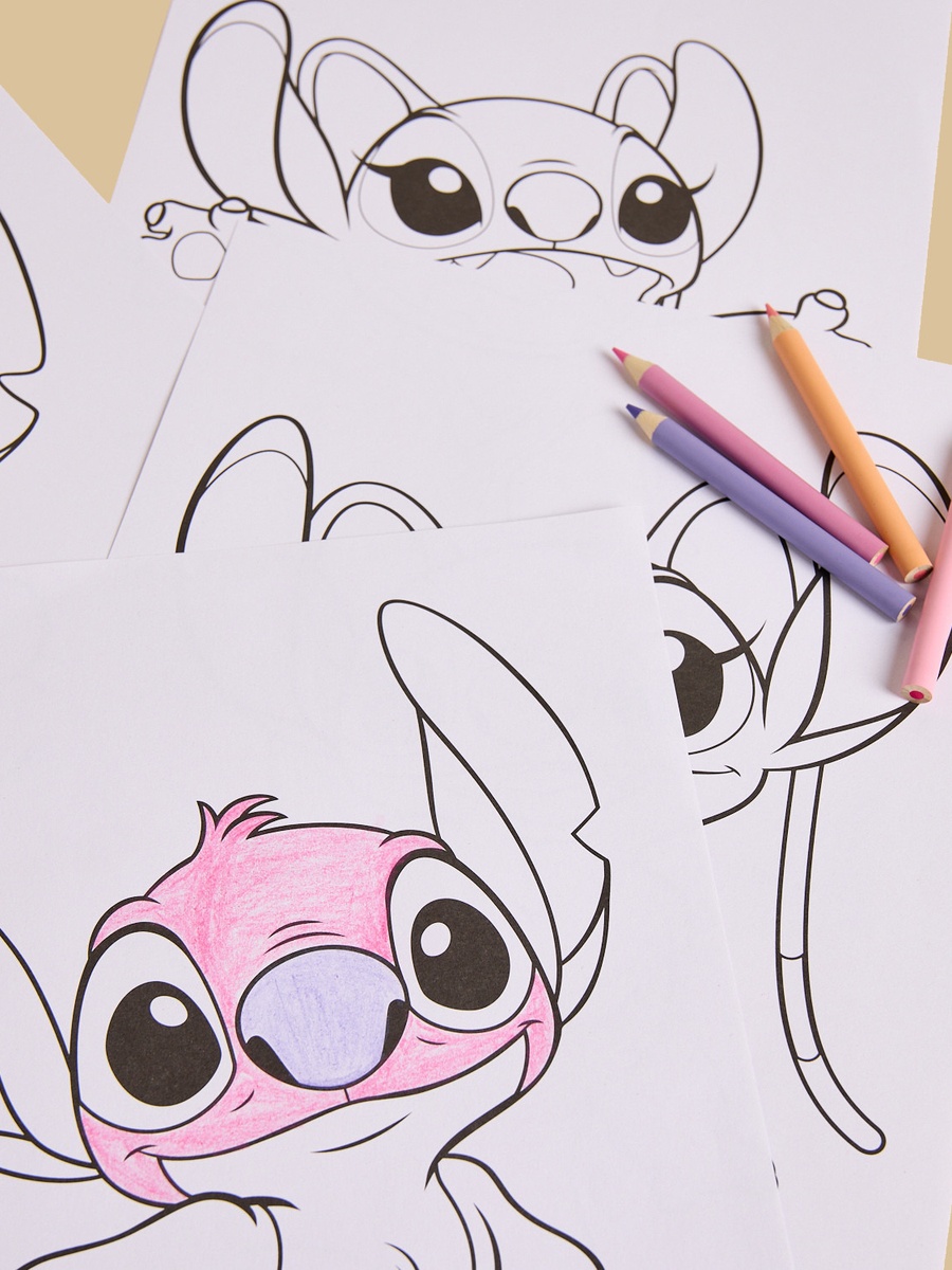 Stitch Colouring Magnet Set