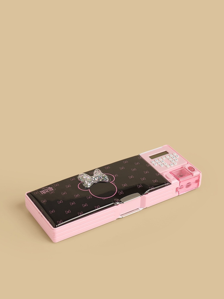 Bow Print Pencil Case with Calculator