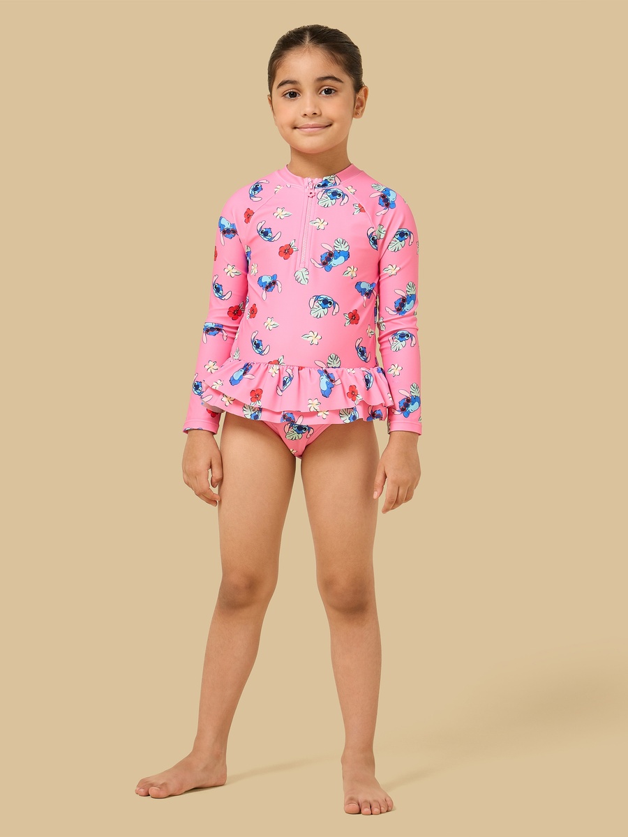 Stitch Print Swim Bodysuit