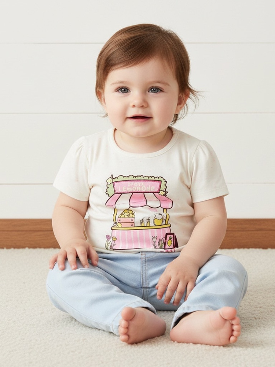 Lemonade Stand Print Cotton Top