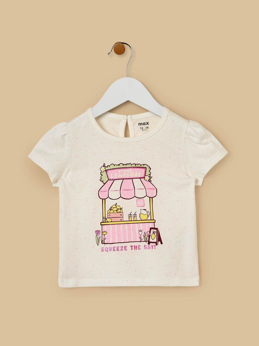 Lemonade Stand Print Cotton Top