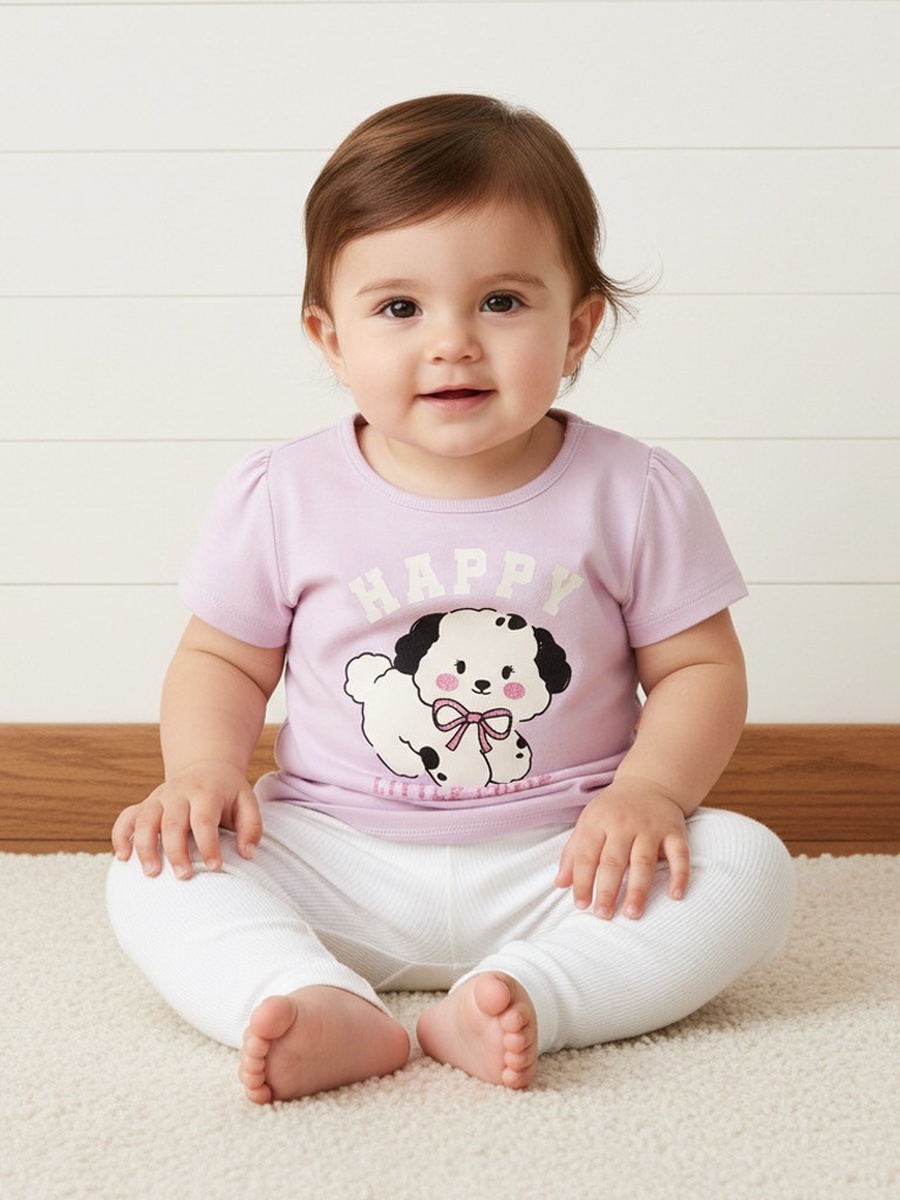 Dog Print Cotton Top