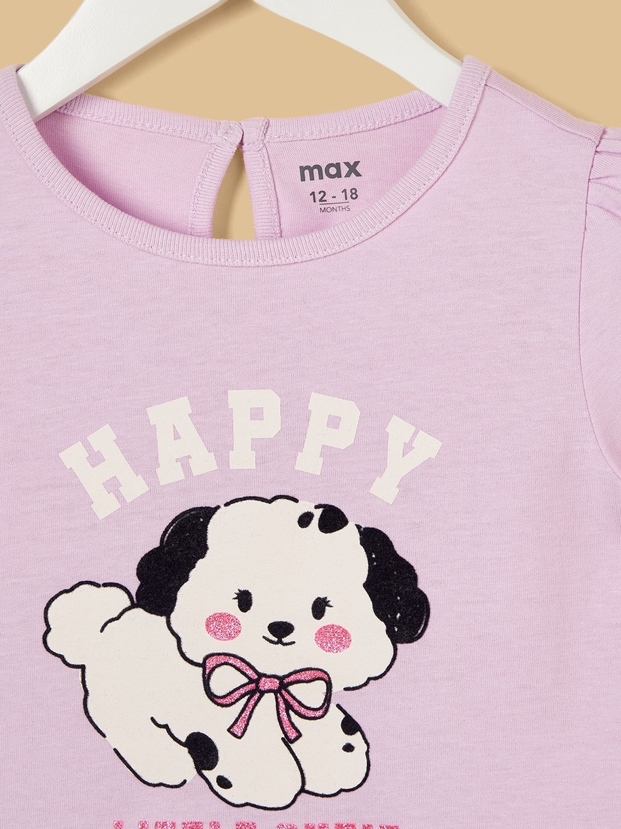 Dog Print Cotton Top