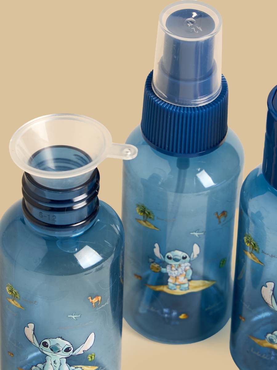 Stitch Print 9-Piece Travel Bottle Set