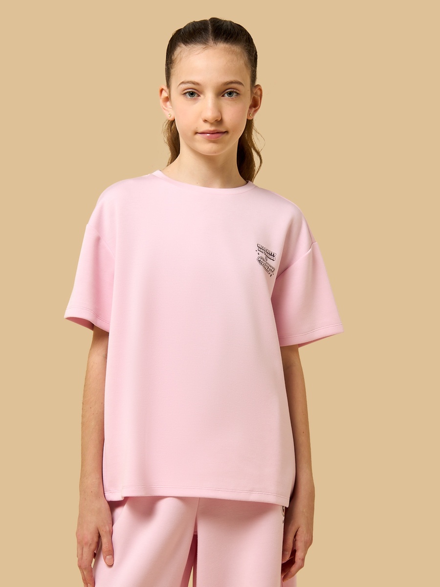 Hello Kitty and Powerpuff Girls Print Oversized T-Shirt