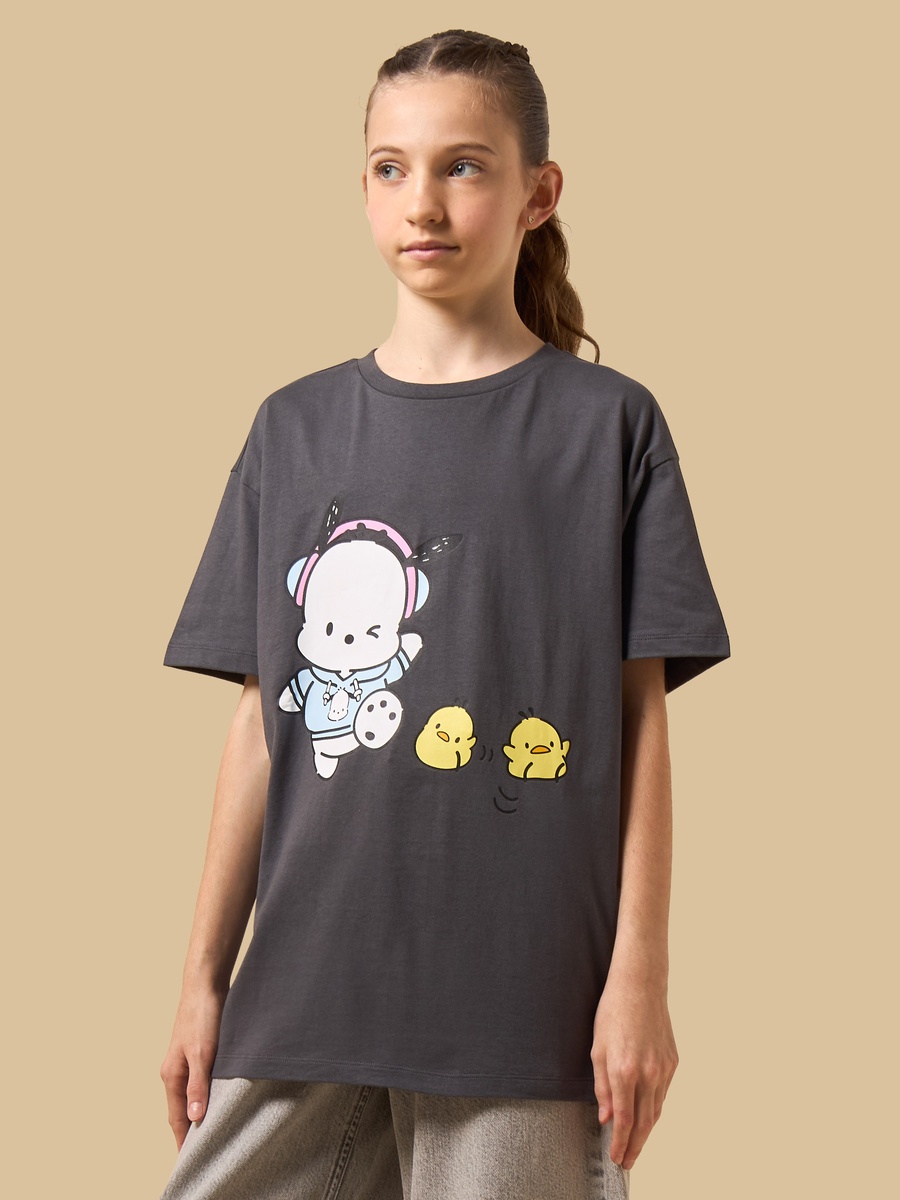 Pochacco Print Oversized T-Shirt