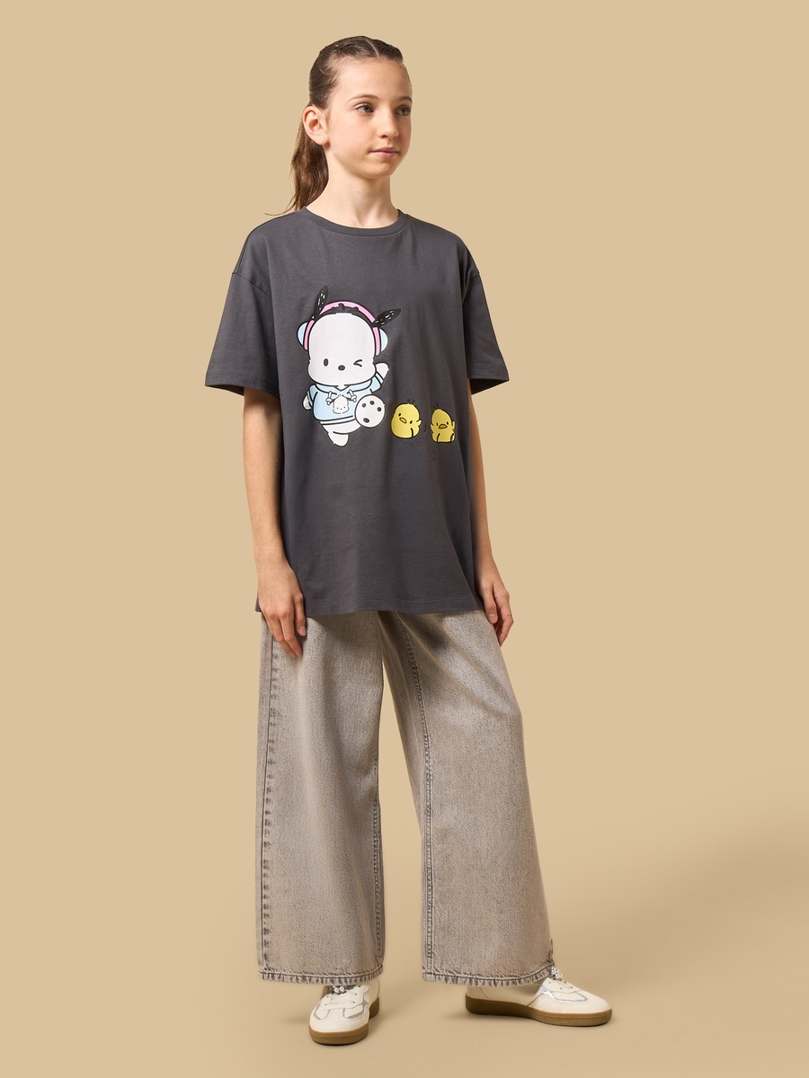 Pochacco Print Oversized T-Shirt