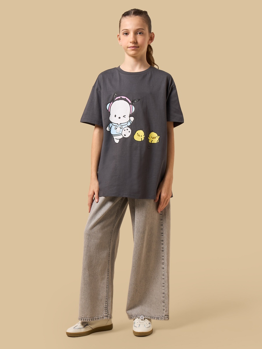 Pochacco Print Oversized T-Shirt