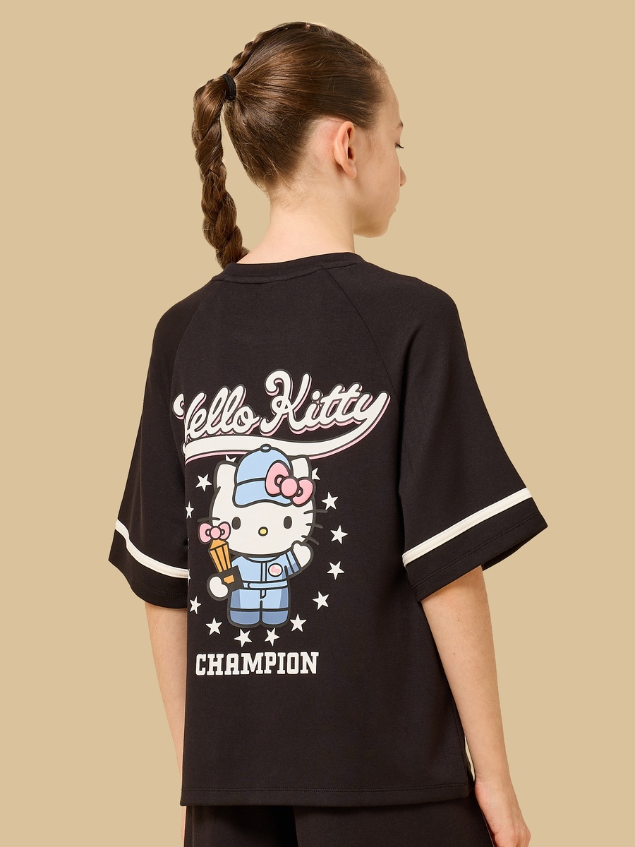 Hello Kitty Print Oversized T-Shirt