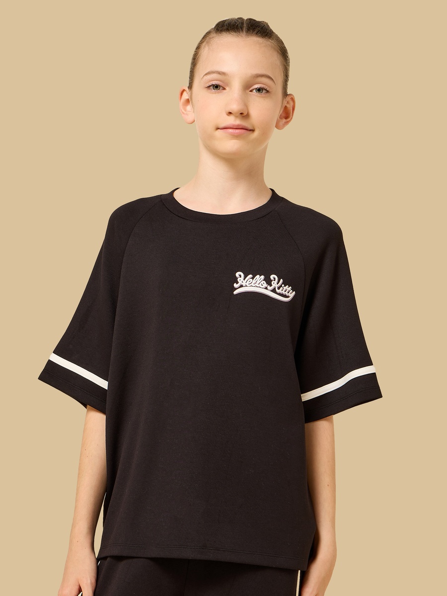 Hello Kitty Print Oversized T-Shirt