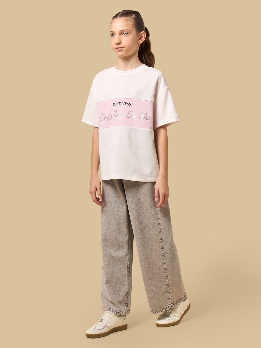 Slogan Print Oversized T-Shirt