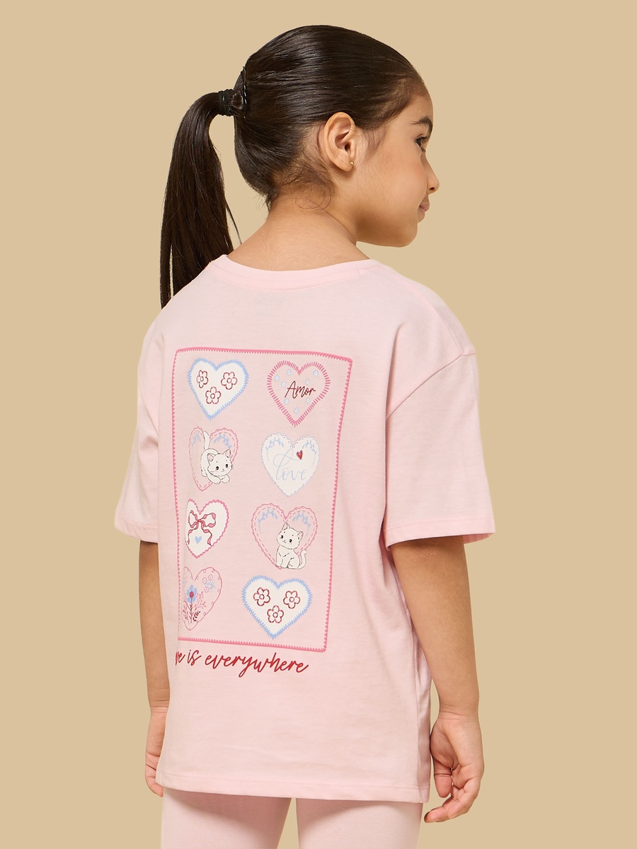Graphic Print Oversized Cotton T-Shirt