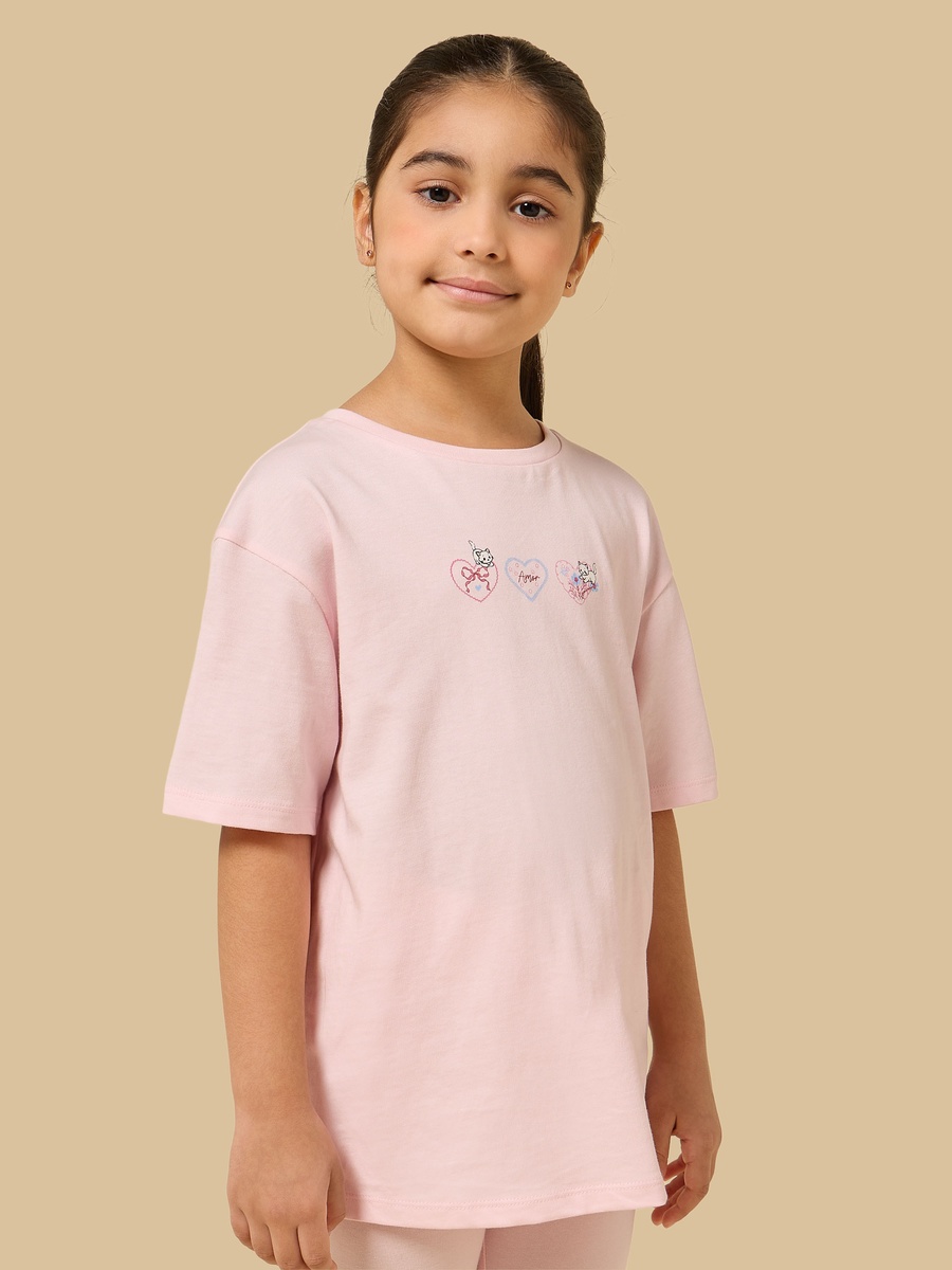 Graphic Print Oversized Cotton T-Shirt