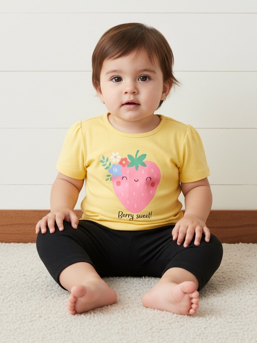 Pack of 5 - Fruit Print Cotton T-Shirt