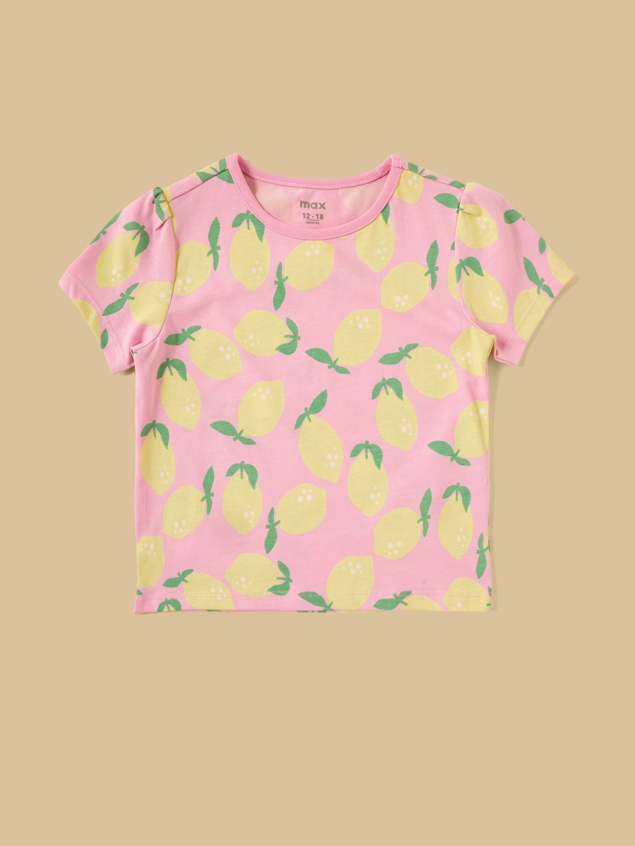 Pack of 5 - Fruit Print Cotton T-Shirt