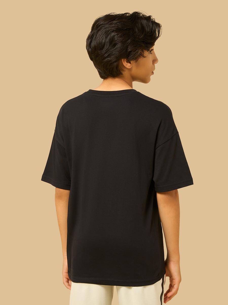 Slogan Print Cotton T-Shirt