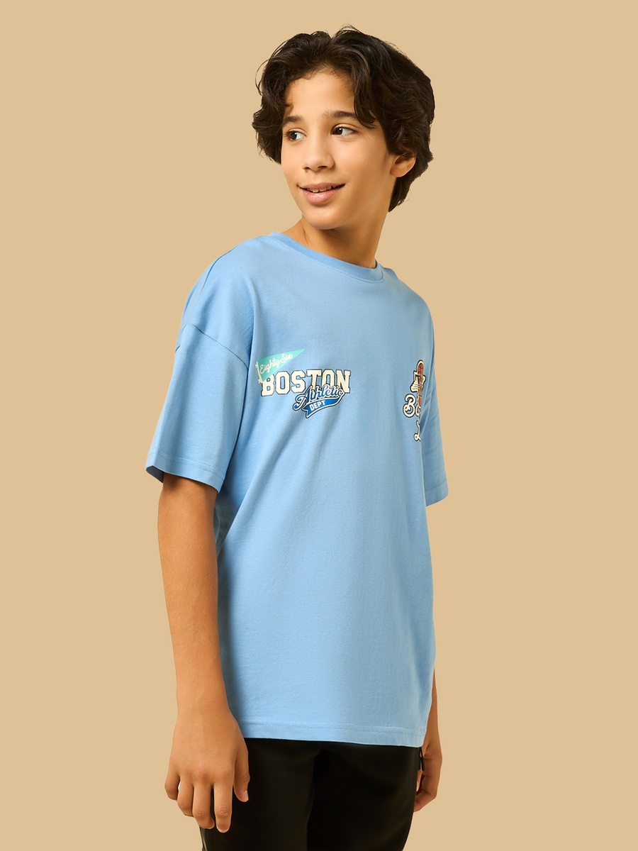 Boston Tigers Print Cotton T-Shirt