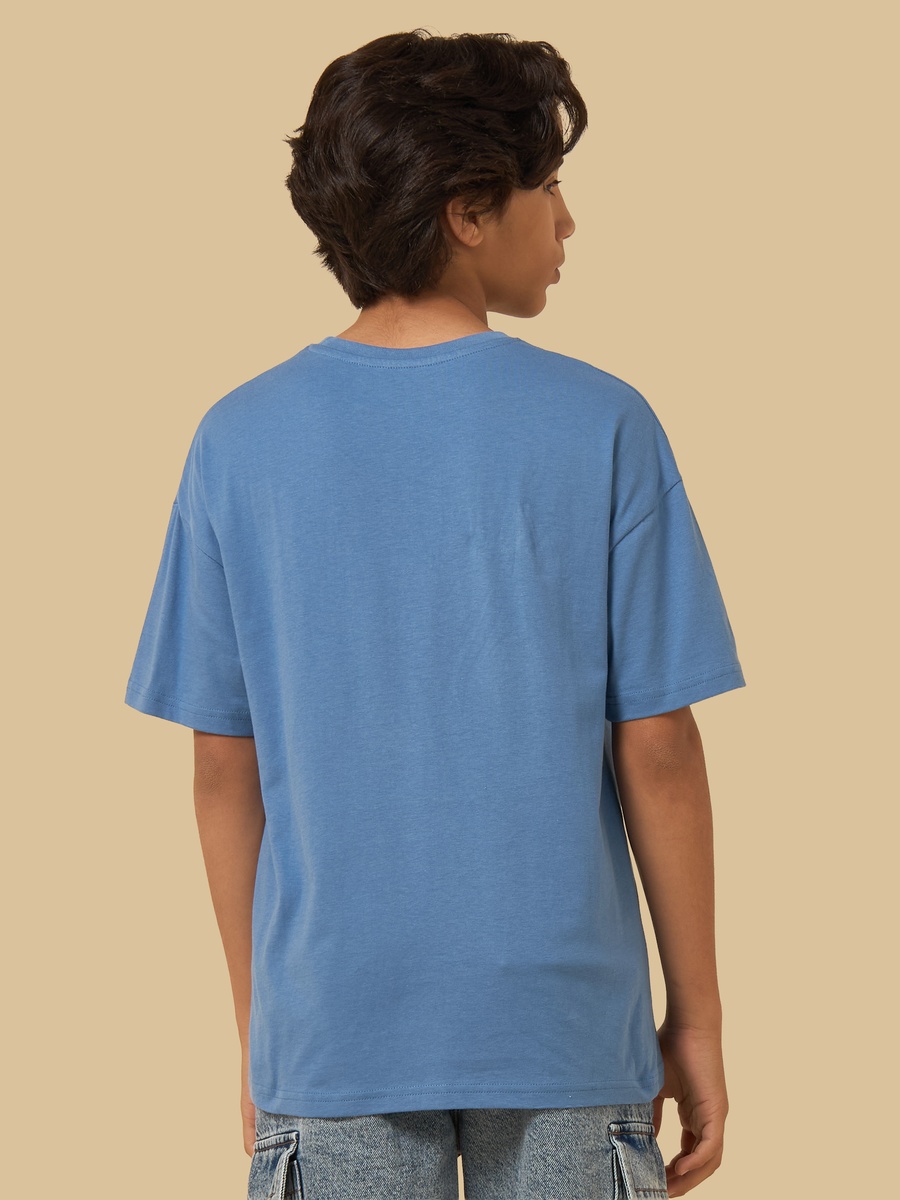 Slogan Print Cotton T-Shirt