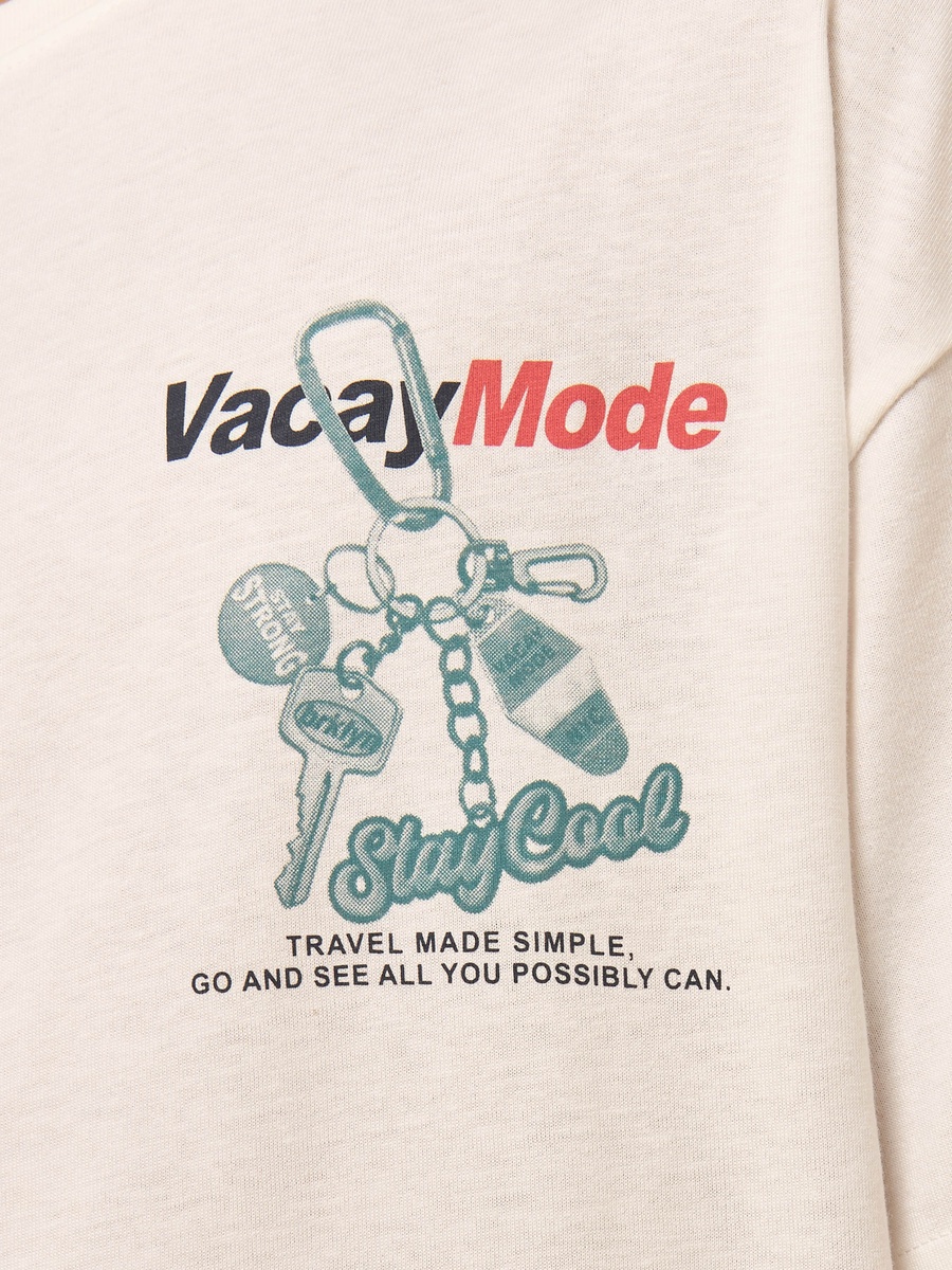 Slogan Print Cotton T-Shirt