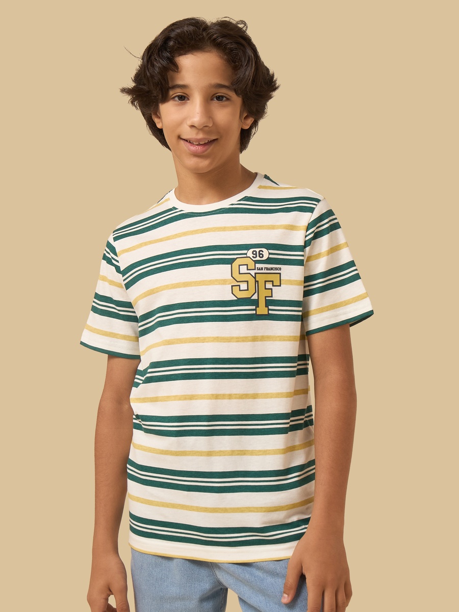 Striped Cotton T-Shirt