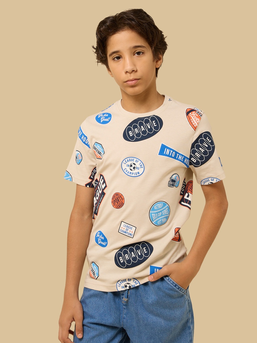 Graphic Print Cotton T-Shirt