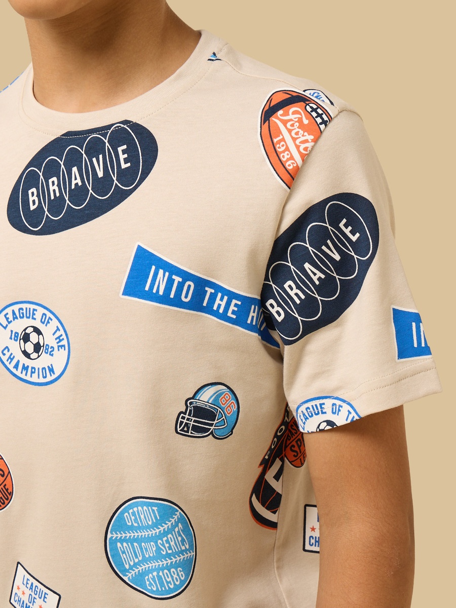 Graphic Print Cotton T-Shirt