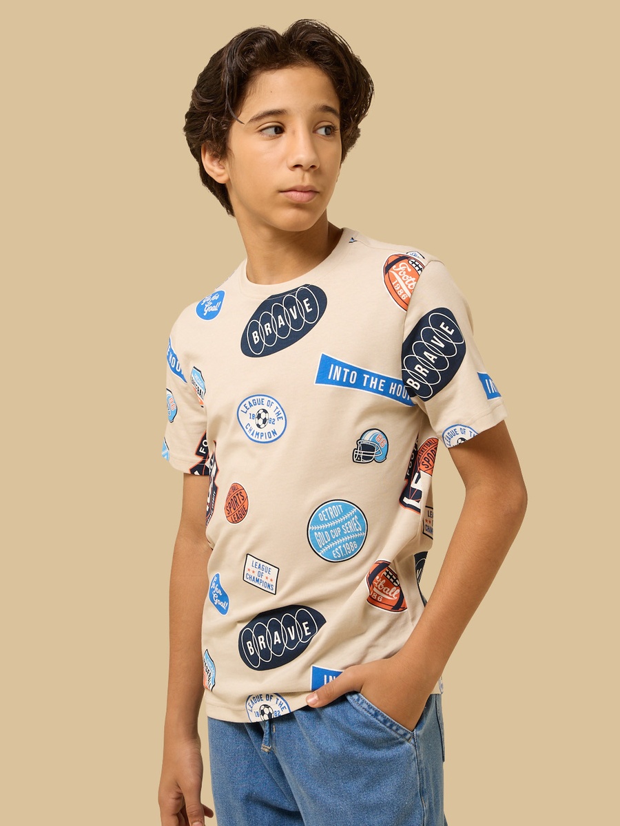 Graphic Print Cotton T-Shirt