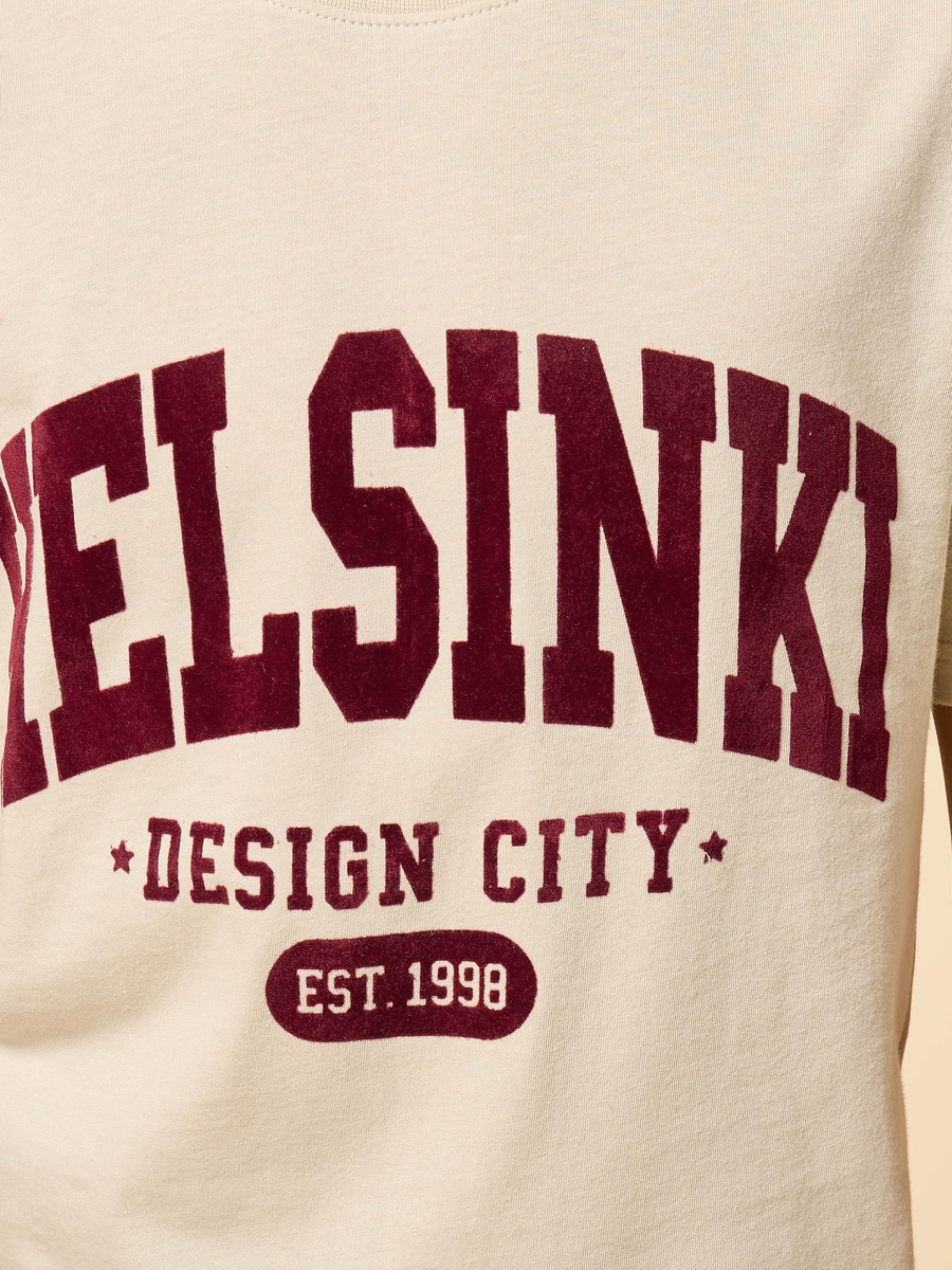 Varsity Print Cotton T-Shirt