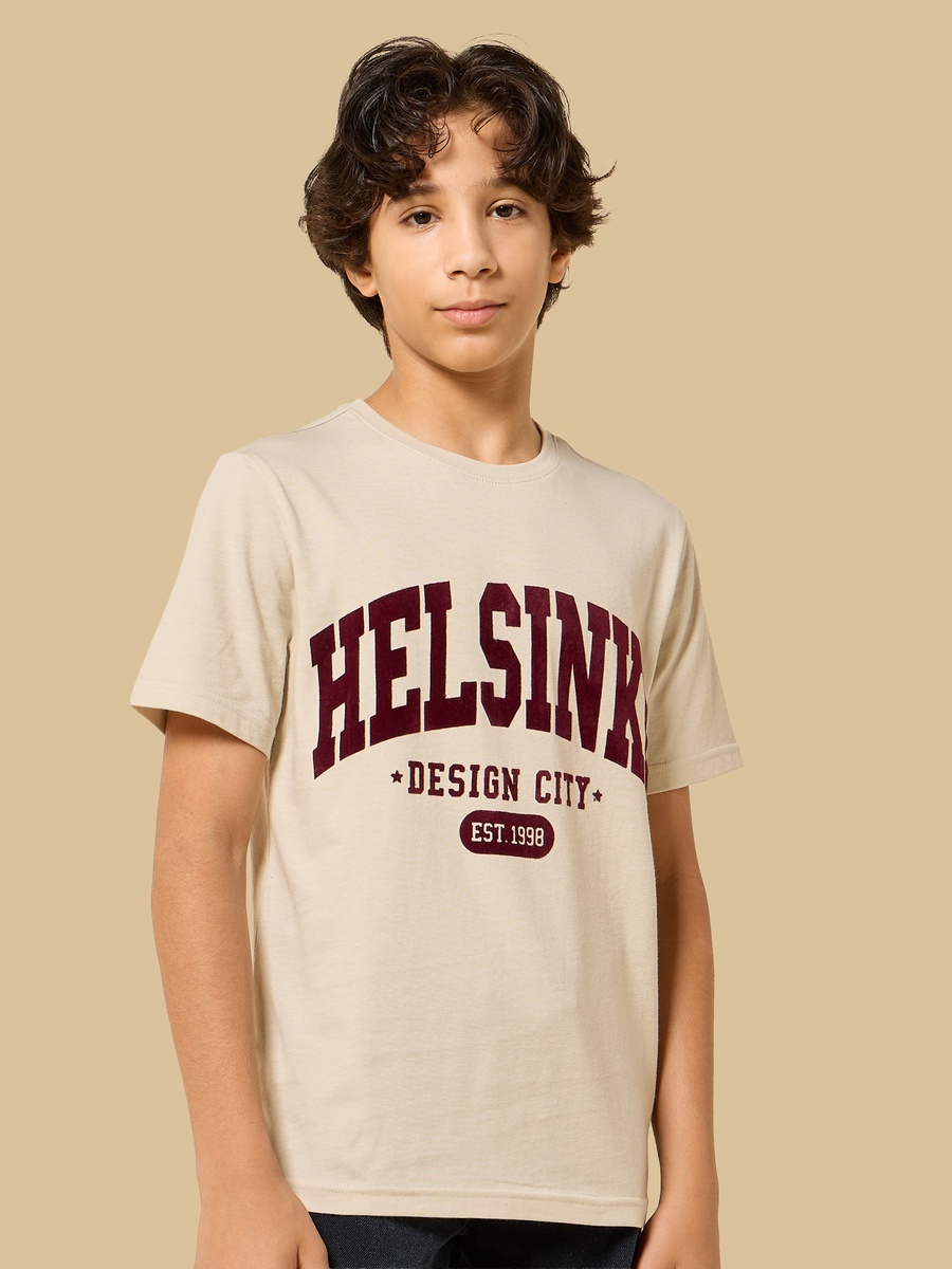 Varsity Print Cotton T-Shirt
