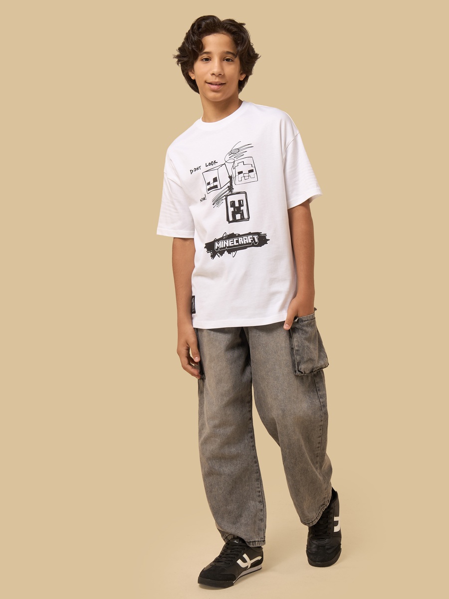 Minecraft Print Interlock T-Shirt